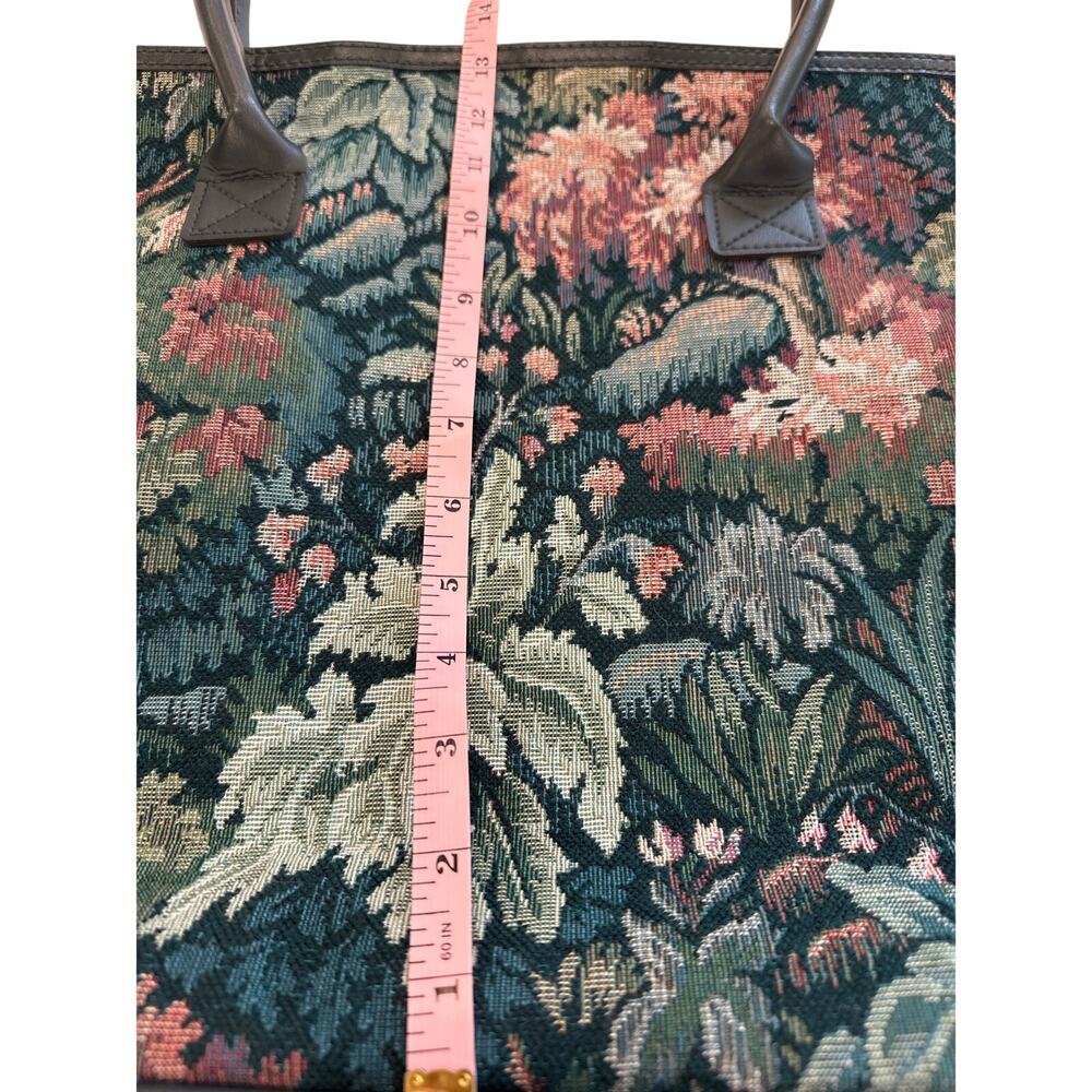 VTG Atlantic Embroidered Tapestry Weekender Carry On Shoulder Travel Bag Tote - Picture 16 of 16